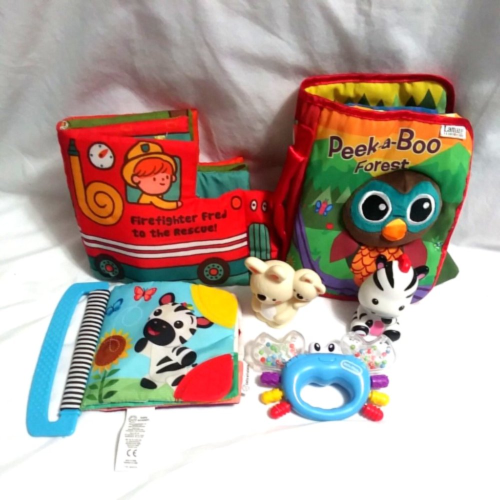 Baby Toy Lot Little Tikes Lamaze Peek A Boo Book Fisher Price Interactive